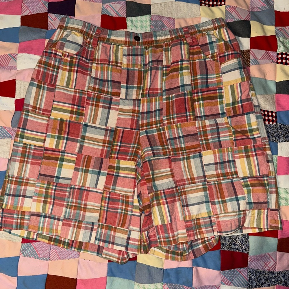 Susan Bristol Multicolor Plaid Shorts